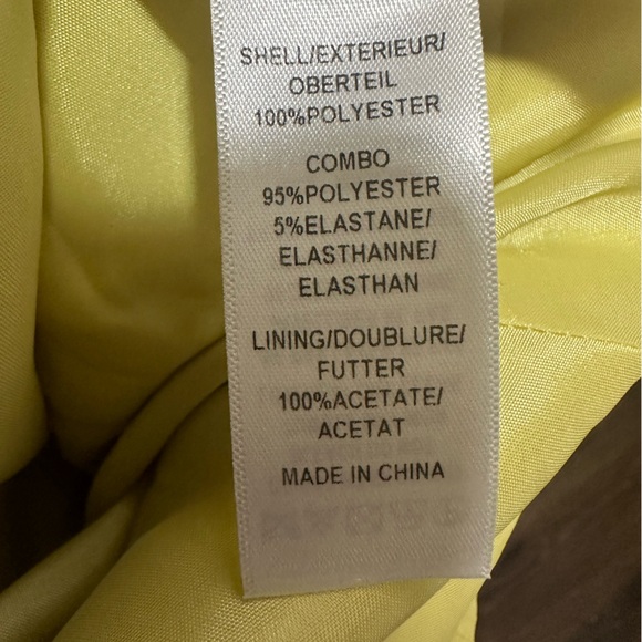 Adrianna Papell Dress Womens size 8 yellow green color flare bottom fit - Picture 5 of 17